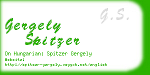 gergely spitzer business card